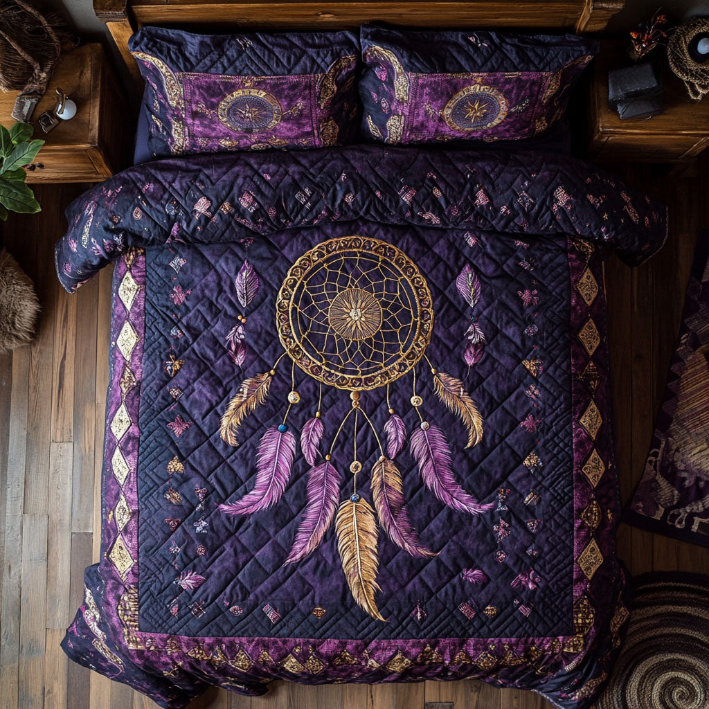Mystic Dreamcatcher WX0603056CL Quilted Bedding Set