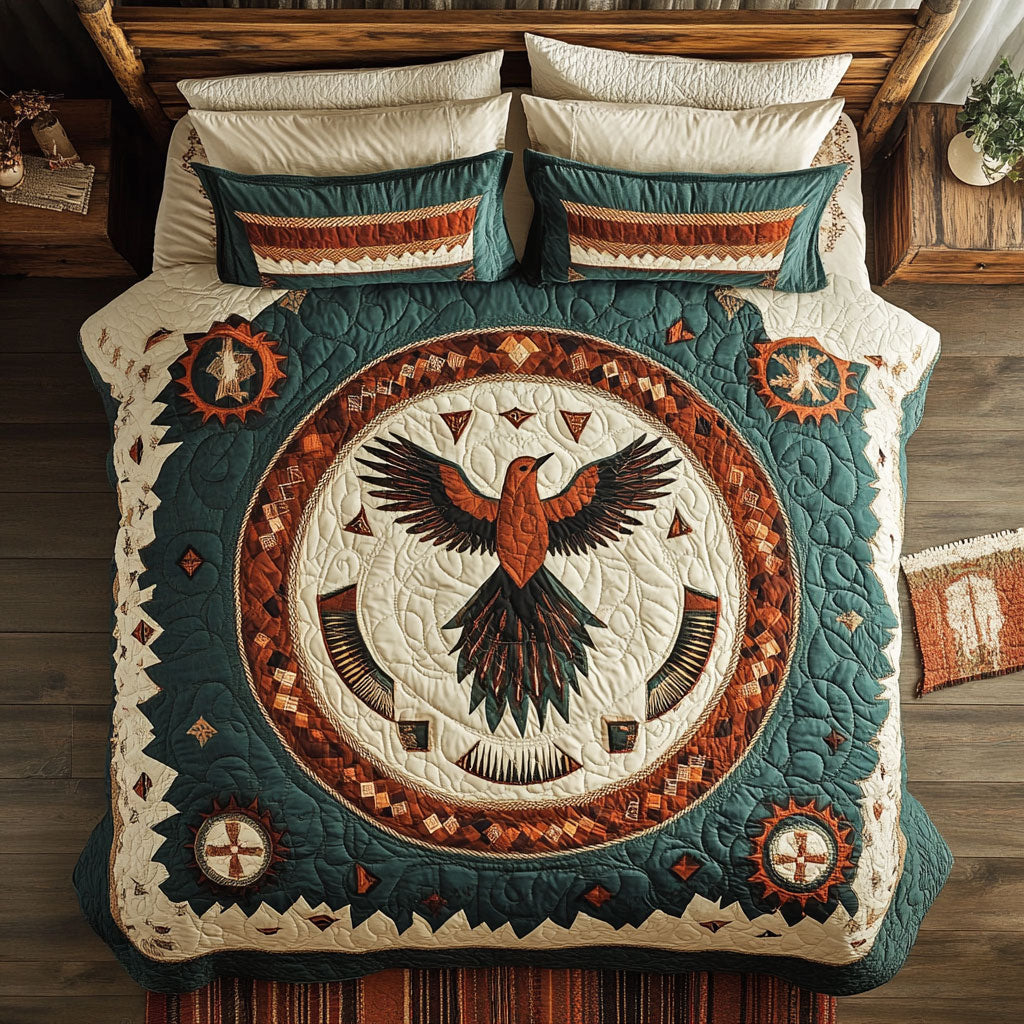 Native Bird WX0403030CL Quilted Bedding Set