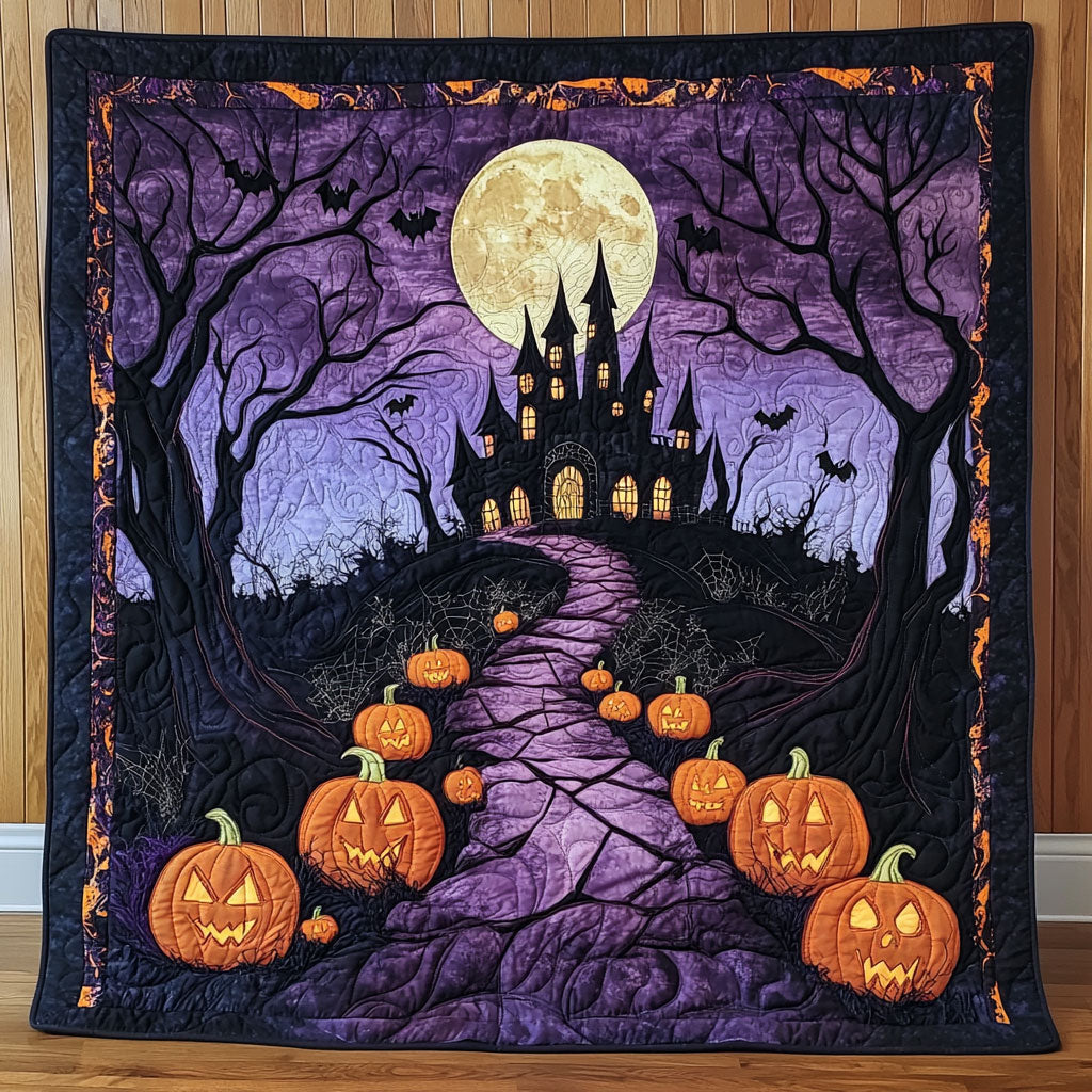 Pumpkin Hollow Manor CP1906045CL Quilt Blanket