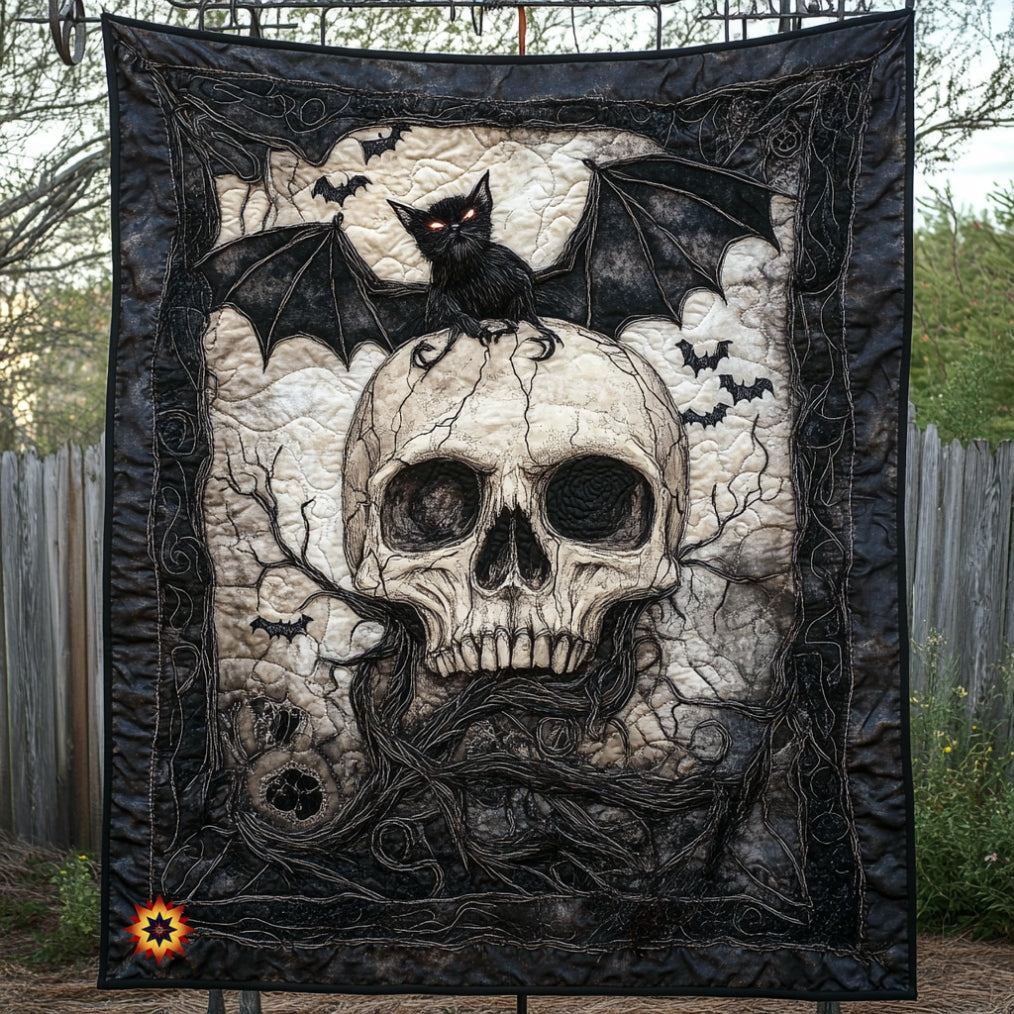 Skull Gothic Vibes WU1712013CL Quilt Blanket