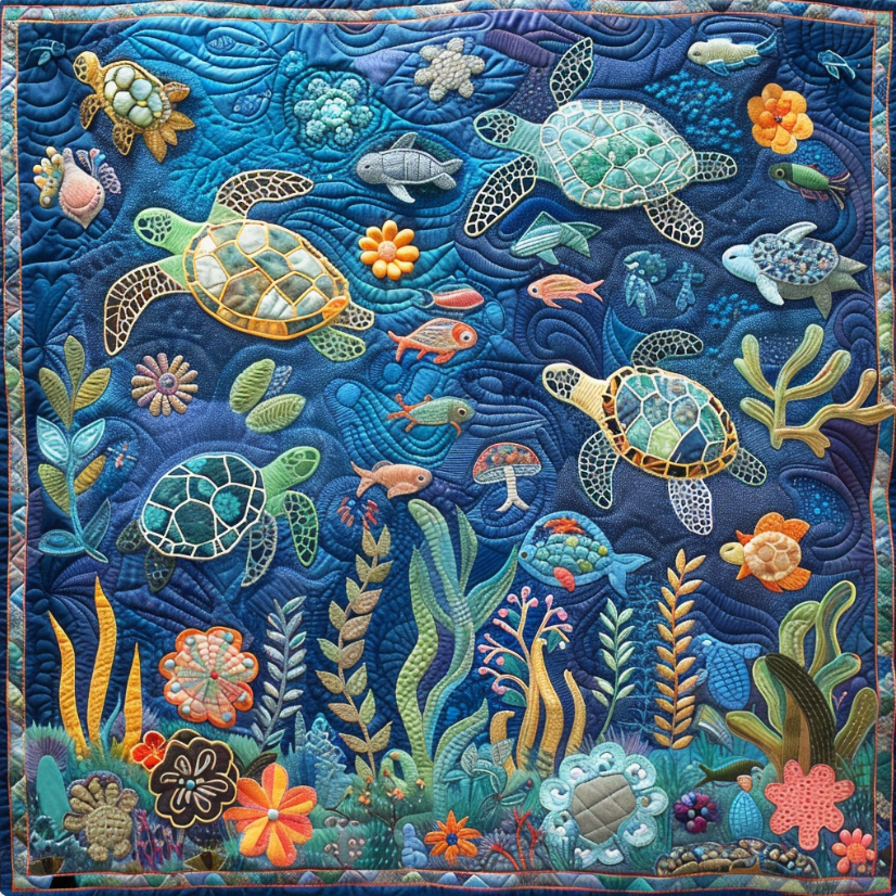 Turtle WJ0306004CL Quilt Blanket