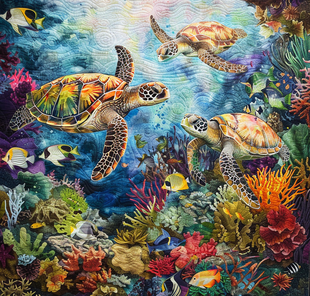Turtle WJ0306017CL Quilt Blanket