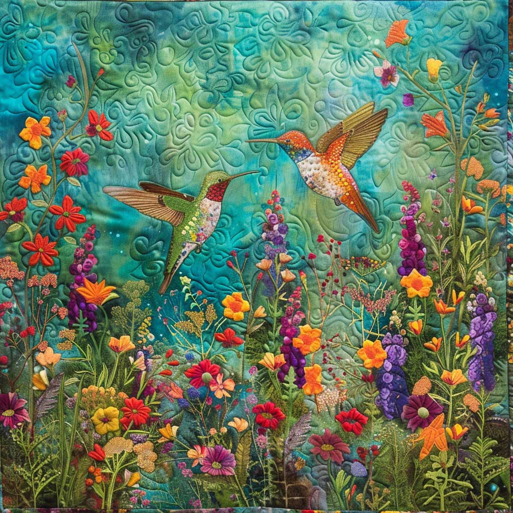Twin Hummingbird XR2407044CL Quilt Blanket