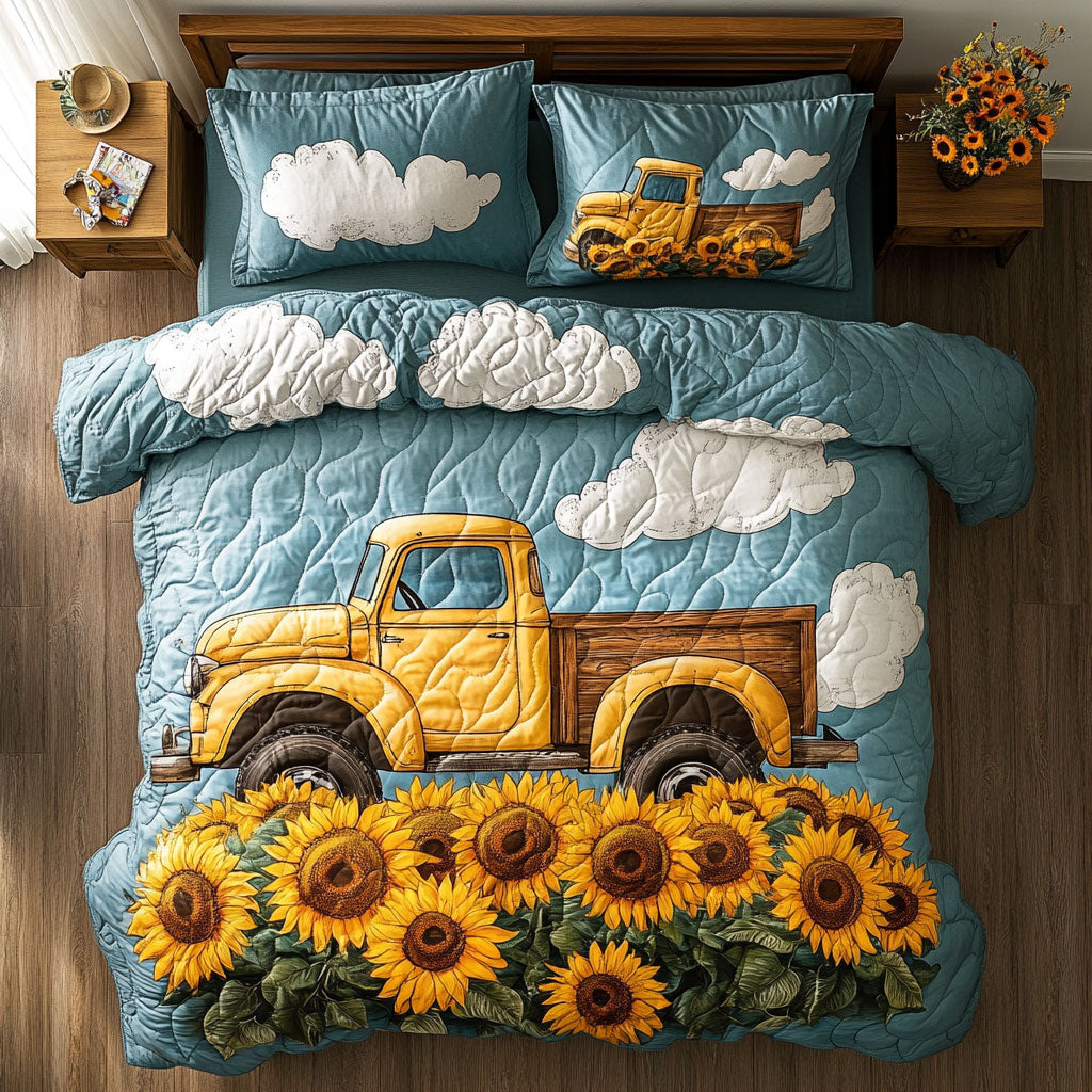 Yellow Truck WX1403108CL Duvet Cover Set