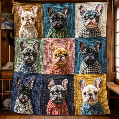 Cute French Bulldog YR1008002CL Quilt Blanket