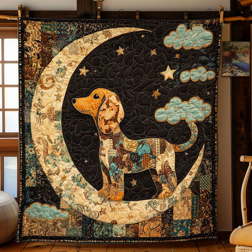Patchwork Dachshund Dreams WN0601040CL Quilt Blanket
