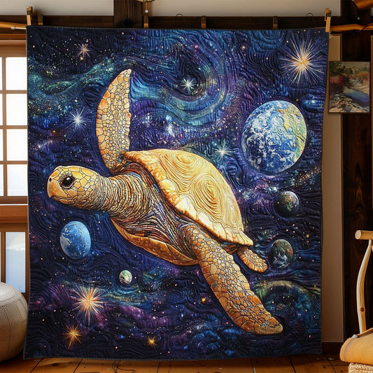 Stellar Turtle Odyssey WN2101008CL Quilt Blanket