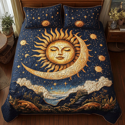 Sun Night Star WT0602003CL Quilted Bedding Set