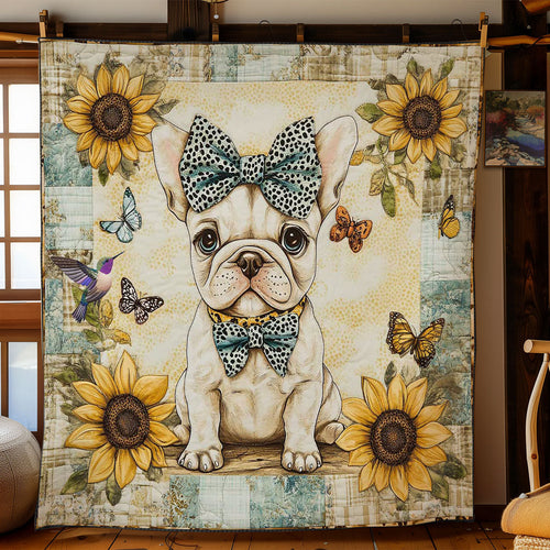 Bulldog Sunshine WN2412020CL Quilt Blanket