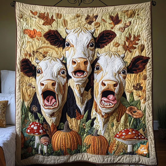 Cow WU0910014CL Quilt Blanket