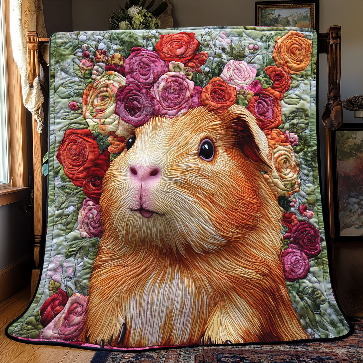 Adorable Hedgehog WX0303056CL Quilt Blanket