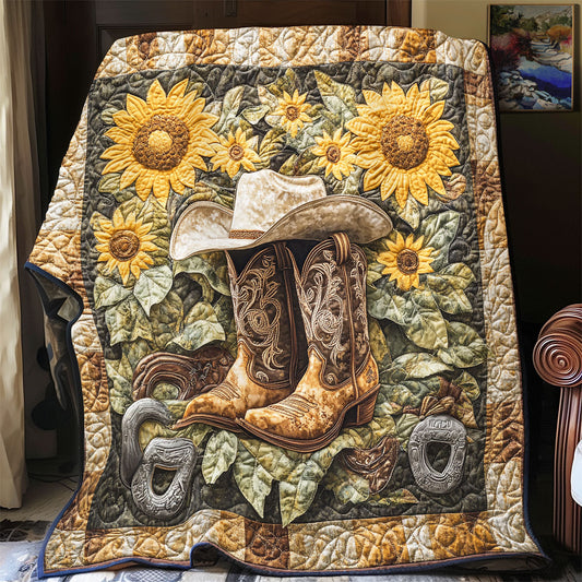 Cowboy Boots WX0601007CL Quilt Blanket
