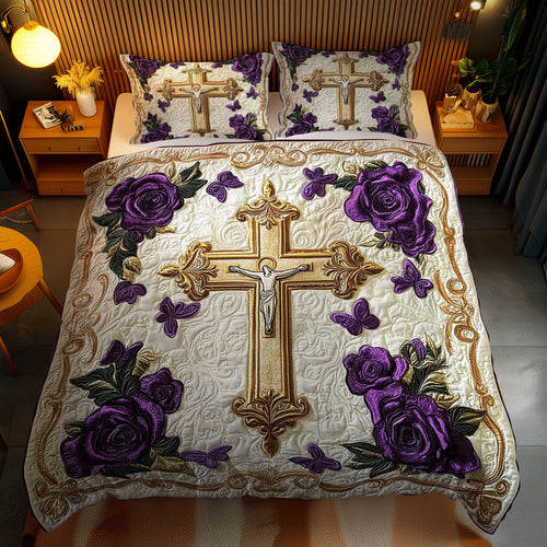 Blessed Cross WN1202061CL Quilted Bedding Set