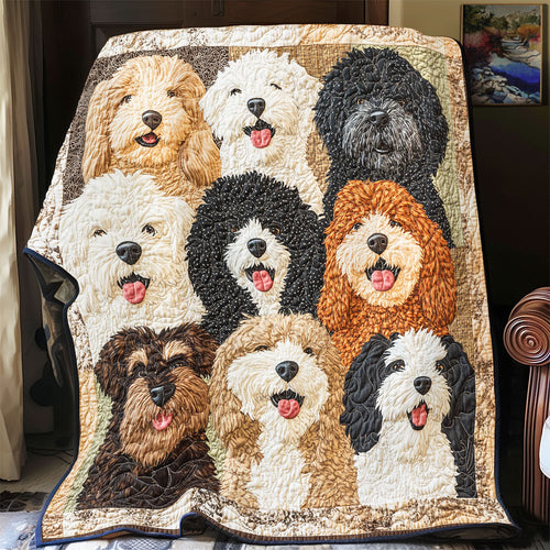 Adorable Dog WX0901003CL Quilt Blanket
