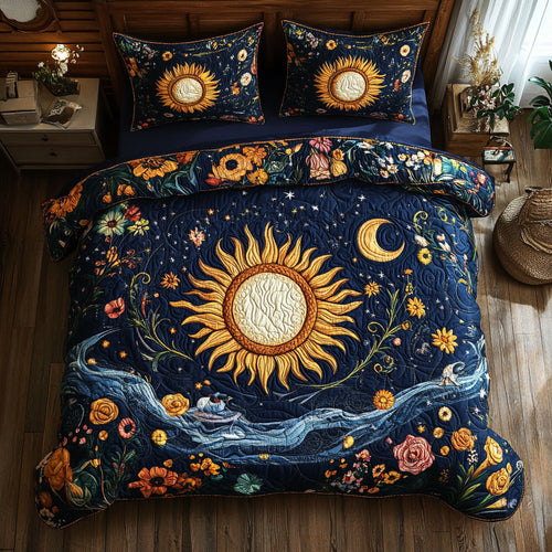 Sun Night Sky WT0702002CL Quilted Bedding Set