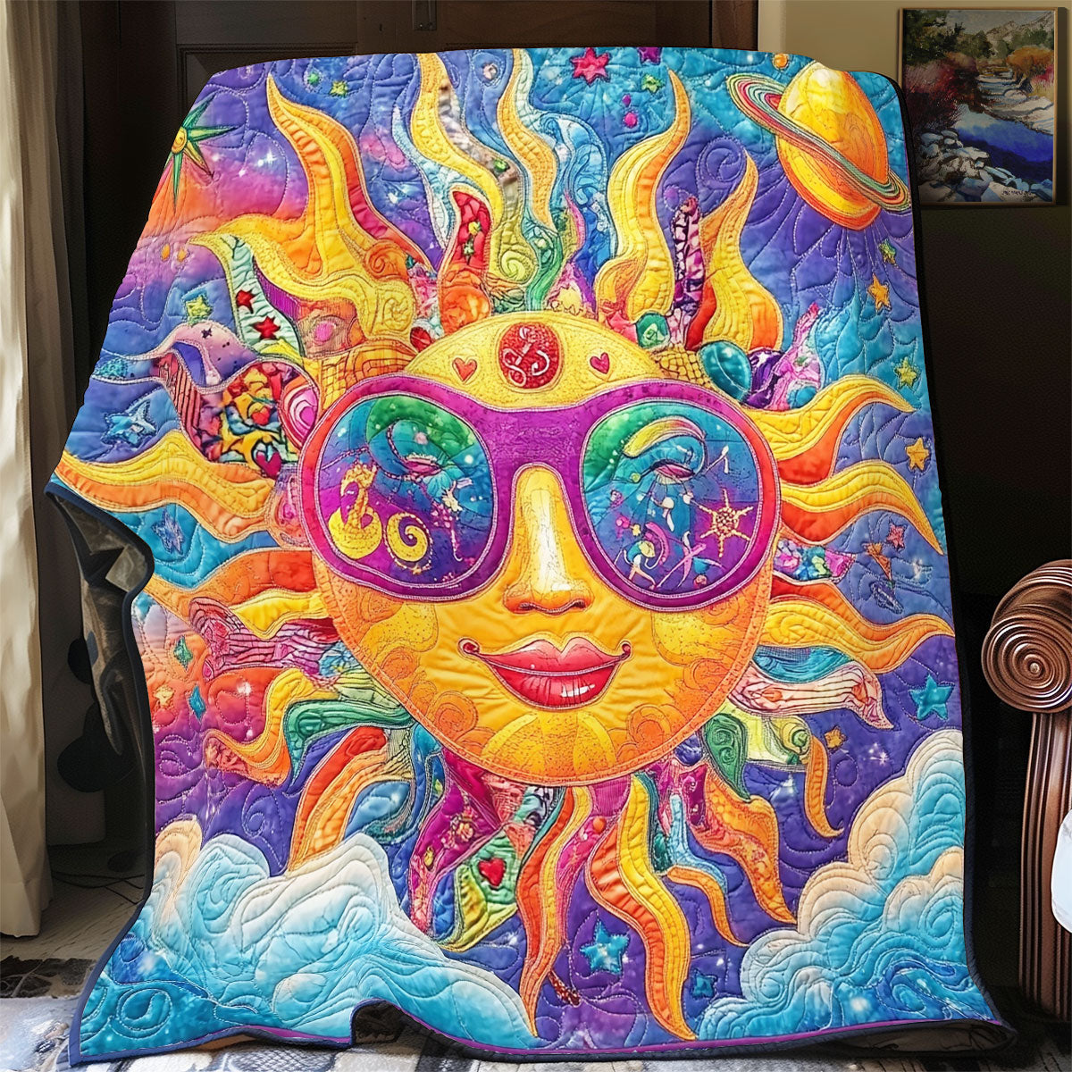 Sun Hippie WX1001043CL Quilt Blanket