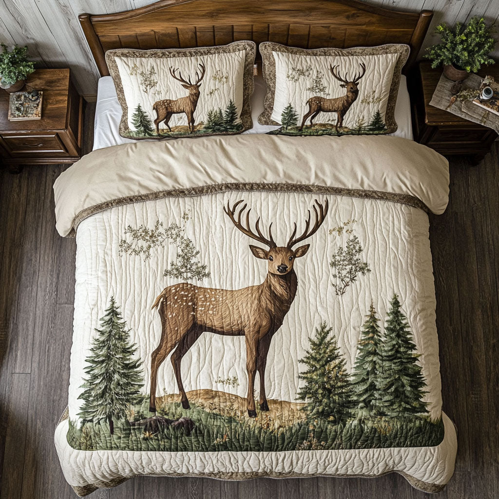 Spotted Deer WY1202059CL Quilted Bedding Set