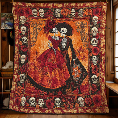 Skeleton Love Story WY1802017CL Quilt Blanket