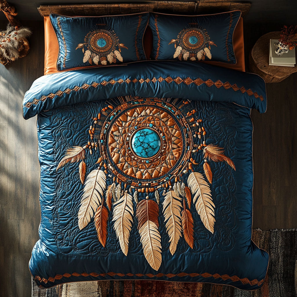 Dreamcatcher Serenity WY0803080CL Quilted Bedding Set