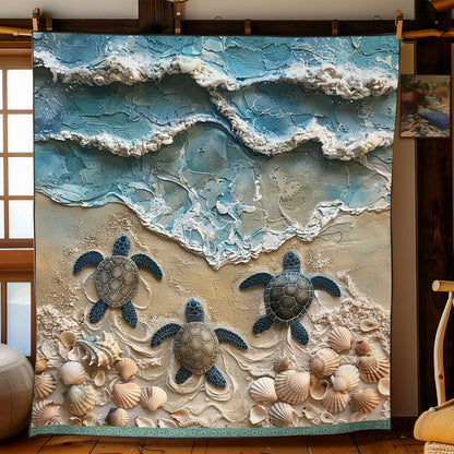 Sea Turtle WJ1109020CL Quilt Blanket