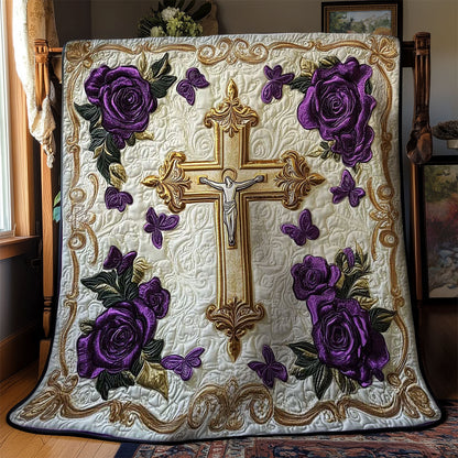 Blessed Cross WN1202052CL Quilt Blanket