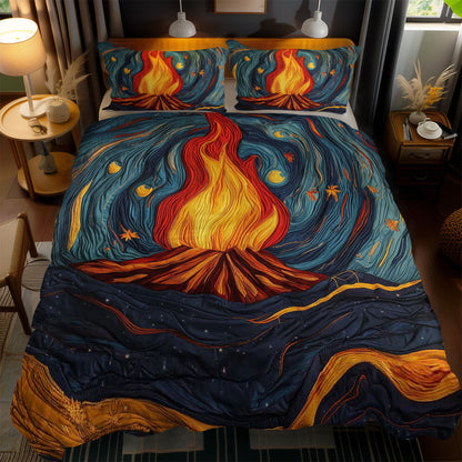 Cozy Campfire WN1202063CL Quilted Bedding Set