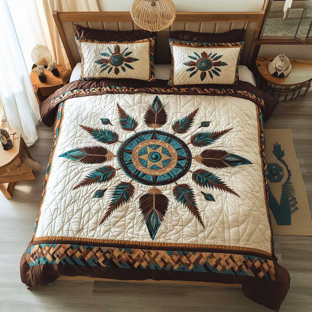 Dreamcatcher of the Ancestors WN1702010CL Quilted Bedding Set