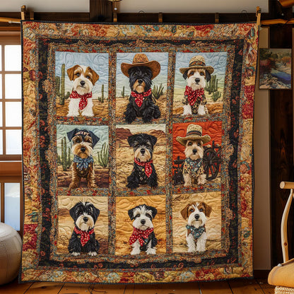 Schnauzer Wrangler WN0901005CL Quilt Blanket