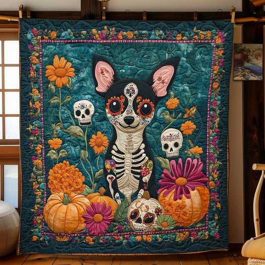 Chihuahua Of The Dead WN2201016CL Quilt Blanket