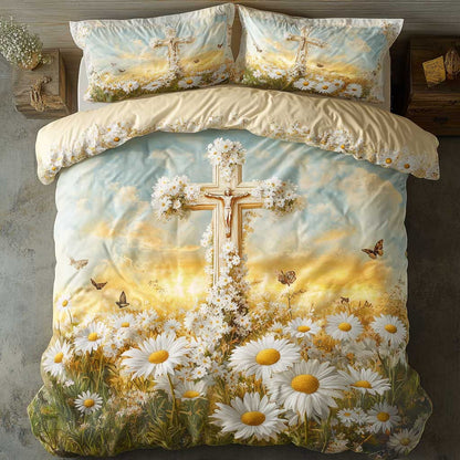 Christianity Eternal Bloom WN0603047CL Quilted Bedding Set