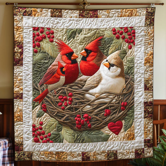 Funny Couple Cardinal WP2312022CL Quilt Blanket