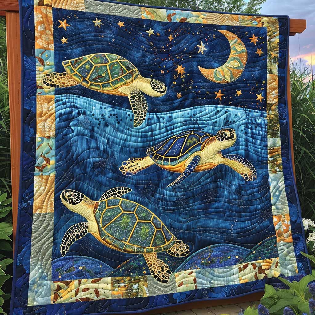 Sea Turtle WJ1909020CL Quilt Blanket