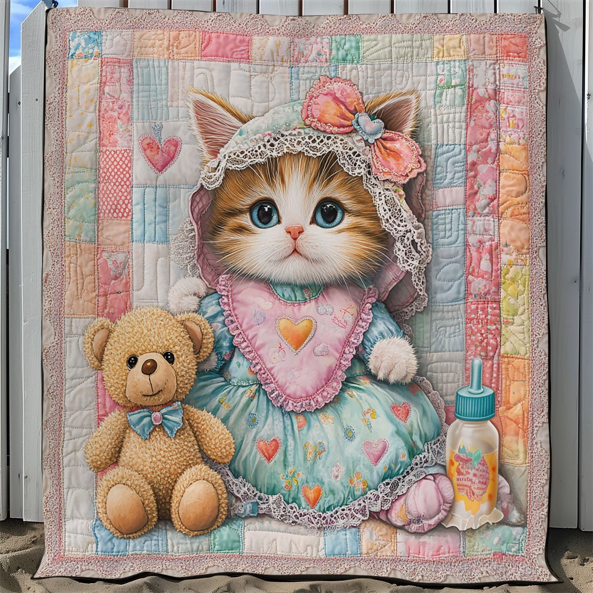 Adorable Kitten XB1203006CL Quilt Blanket