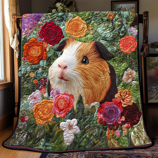 Hedgehog Floral WX0303084CL Quilt Blanket