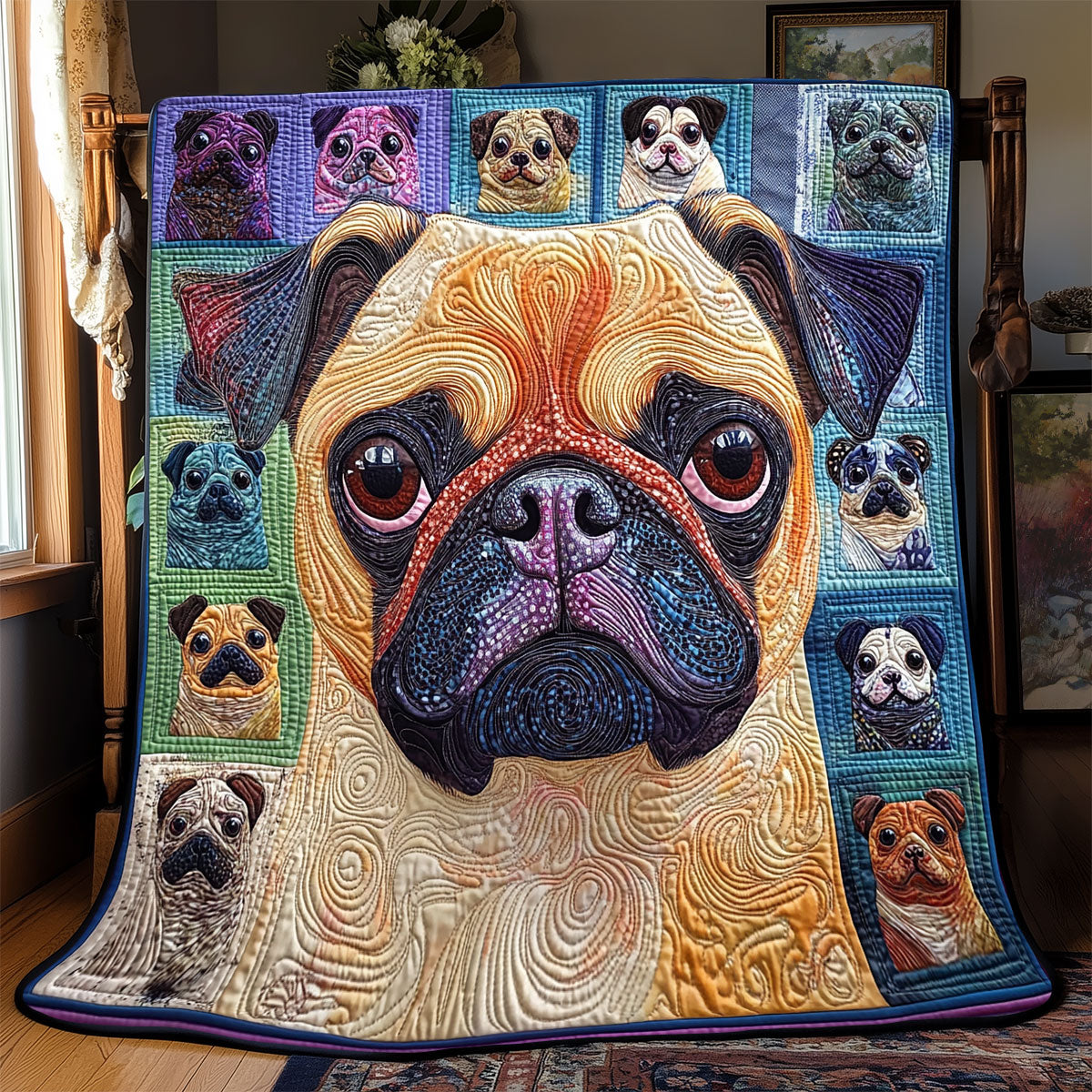 Pug WX2301035CL Quilt Blanket