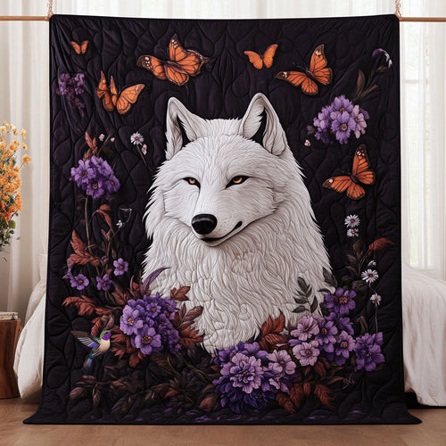Wolf White WT0410013CL Quilt Blanket
