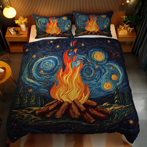 Moonlit Campfire WN1202075CL Quilted Bedding Set