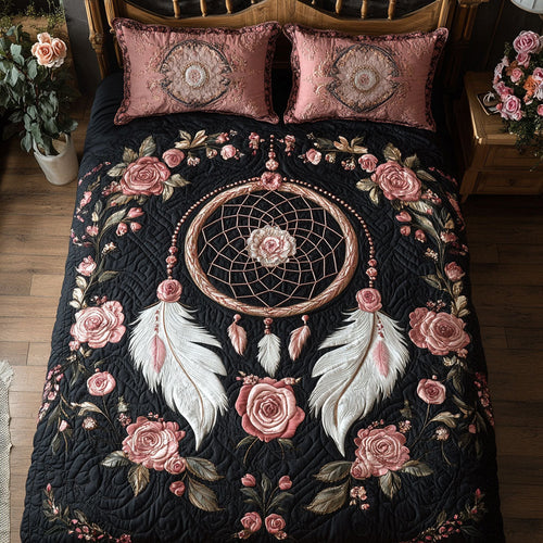 Dreamcatcher Roses WT2702043CL Quilted Bedding Set
