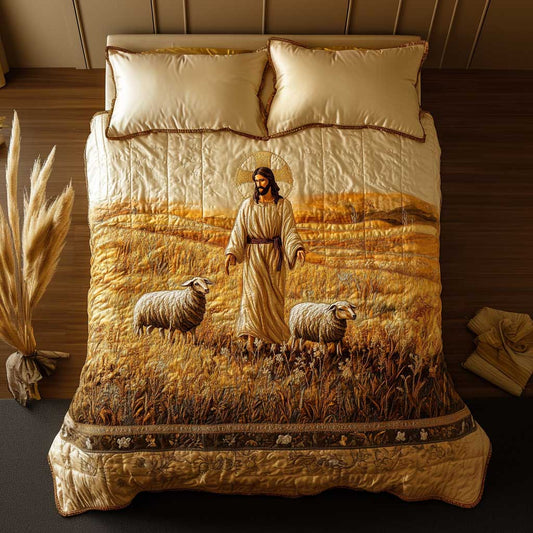 Christianity Fields Of Grace WN0603078CL Quilted Bedding Set