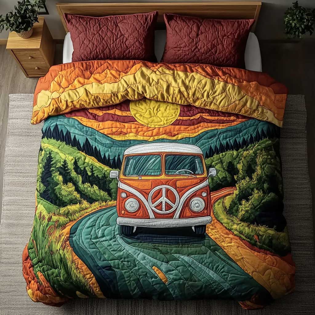 Sunset Camper Car WN1202030CL Quilted Bedding Set