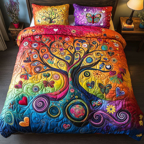 Rainbow Forest WY1902021CL Quilted Bedding Set