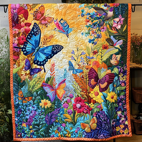 Colorful Butterfly XR0310004CL Quilt Blanket