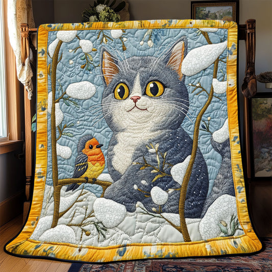 Cat Snow WX2001028CL Quilt Blanket