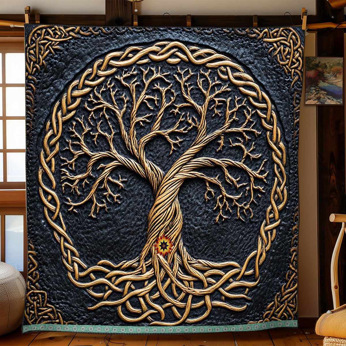 Celtic Spirit Tree WJ1212005CL Quilt Blanket