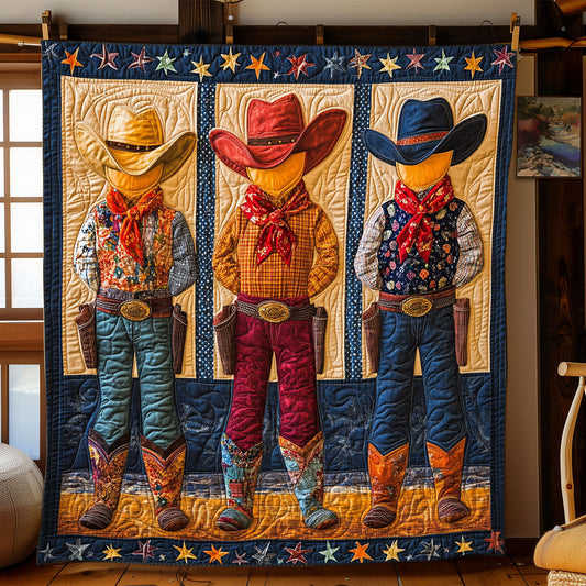 Cowboy Trio WJ0602005CL Quilt Blanket