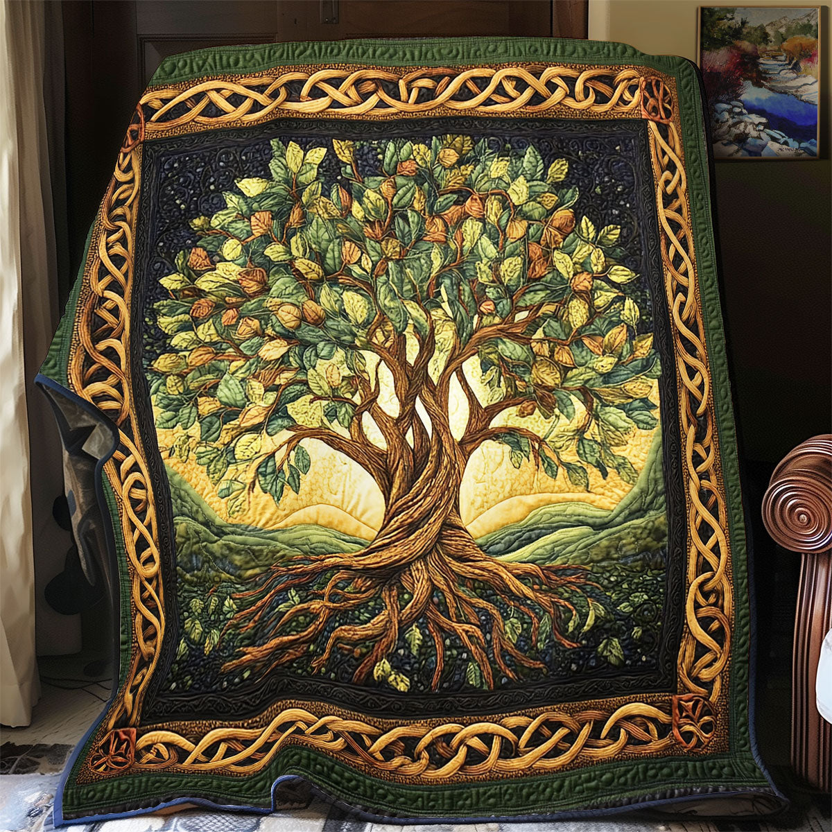 Celtic Tree of Life WX2712010CL Quilt Blanket