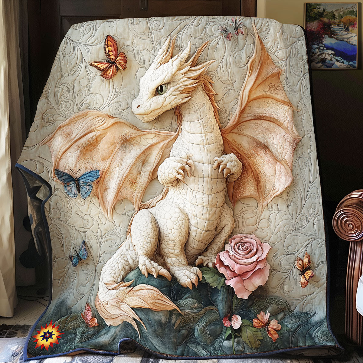 White Dragon WY2911025CL Quilt Blanket