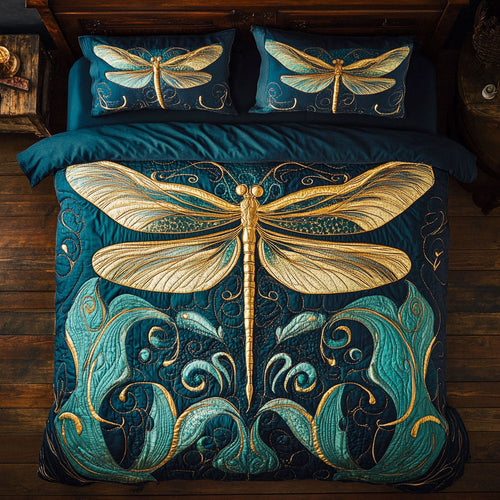 Dragonfly WX2702021CL Quilted Bedding Set