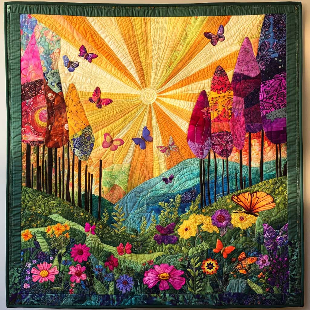 Sunshine Valley WP1811015CL Quilt Blanket