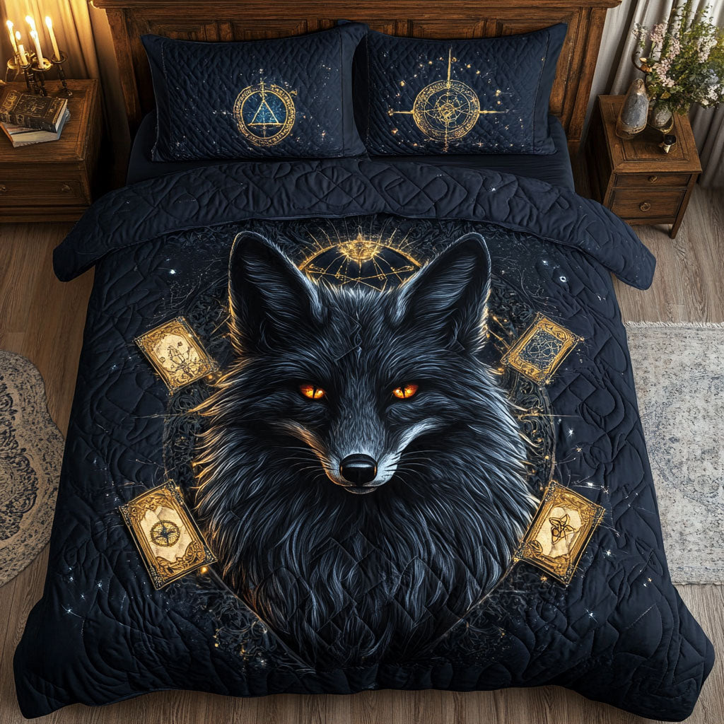Black Fox Tarot WT1402008CL Quilted Bedding Set